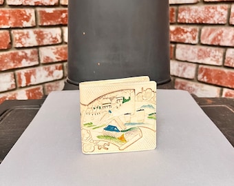 Vintage Japanese Wallet. Has Beautiful Designs and Colors. A Nice Addition to Your Accessories. A Nice Gift.