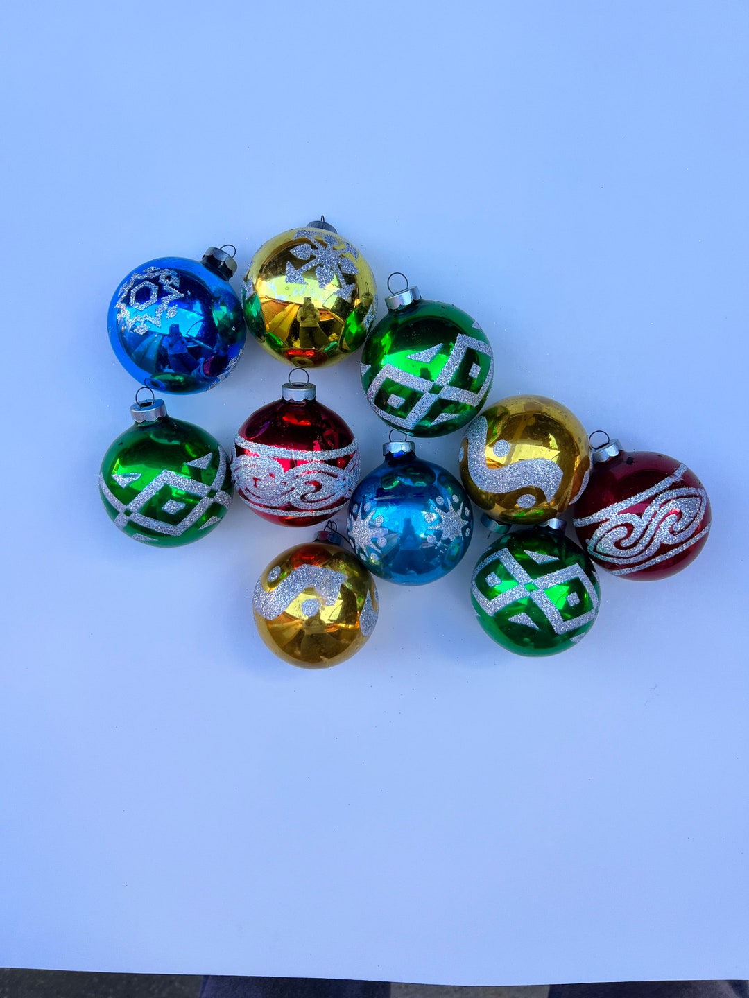 Vintage Glass Ball Ornaments. A Fun Addition to Your Christmas Tree and