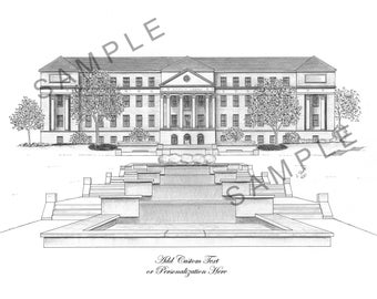 University - of - Maryland McKeldin Library Art Print