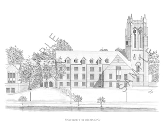 University - of - Richmond - Library Art Print