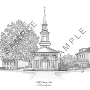 High - Point - University Hayworth Chapel Art Print