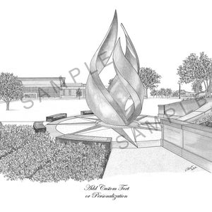 Providence - College Calabria Plaza Art Print