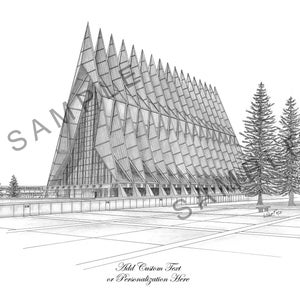 United - States - Air - Force - Academy&#39;s Cadet Chapel Art Print