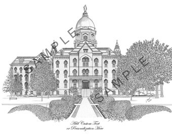 University - of - Notre - Dame Art Print
