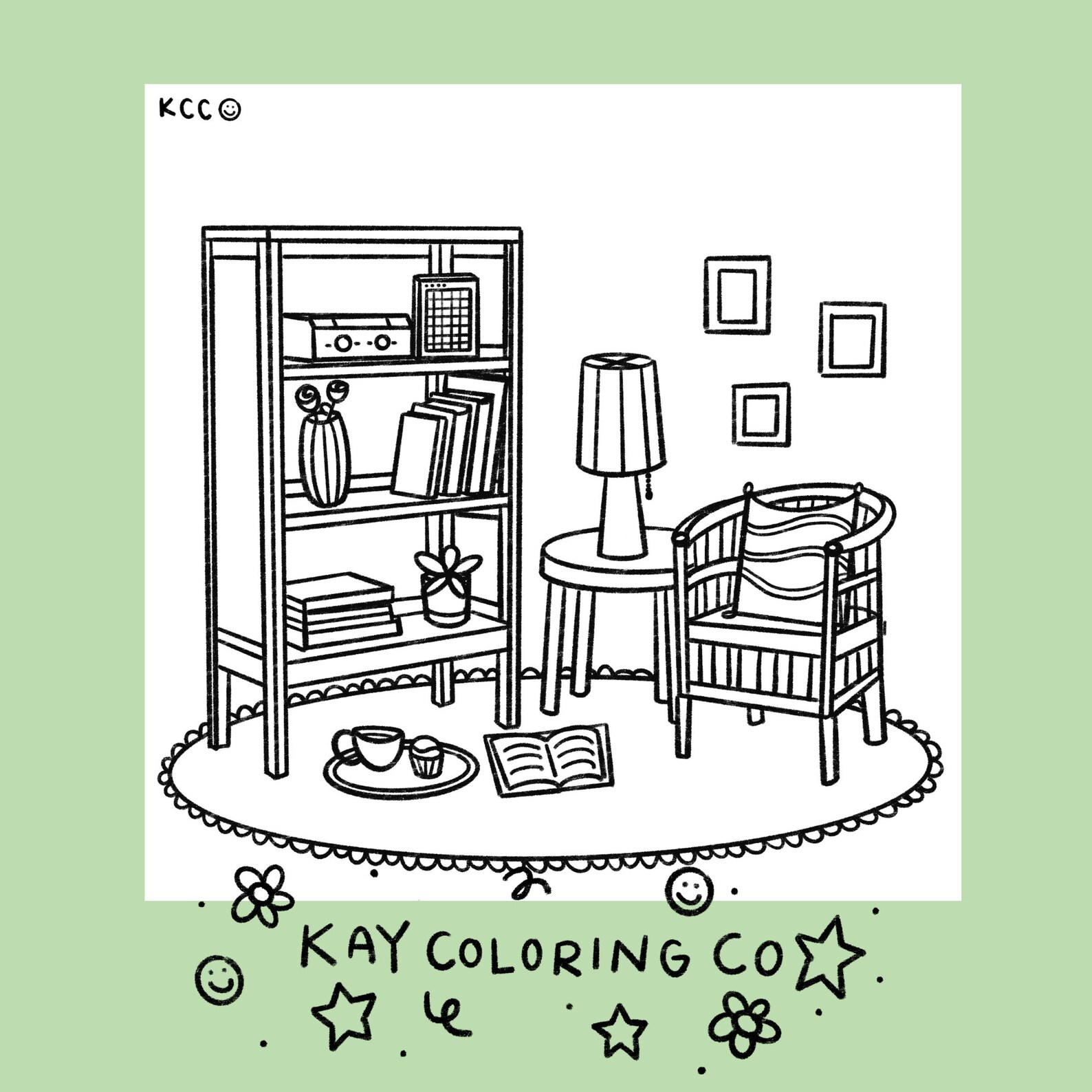 Chill &amp; Cozy Set Coloring Pages Download Printable - Etsy 日本