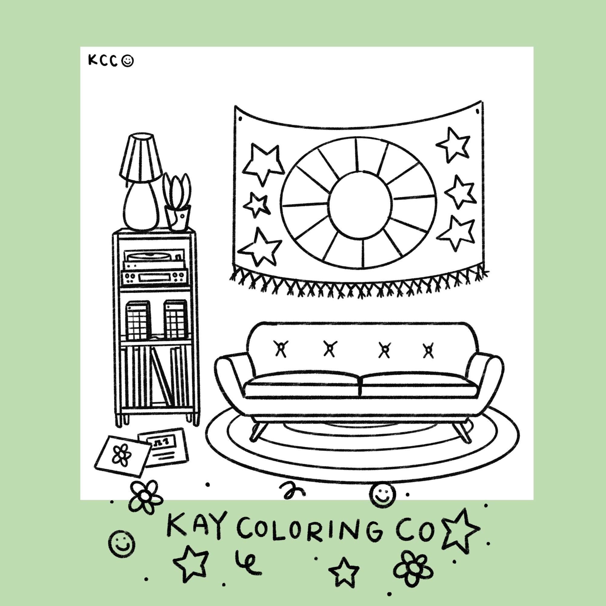 Chill & Cozy Set · Coloring Pages · Download · Printable - Etsy