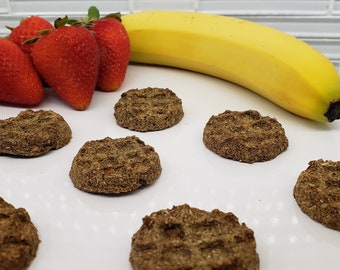 Strawberry Banana Waffle Treats for Rabbits