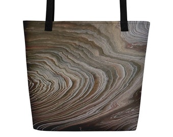 Geode Graphic Print Tote Beach Bag - Women Trendy Graphic Tote Shoulder Bag - Women Fashion Accessories Gift Ideas For Her