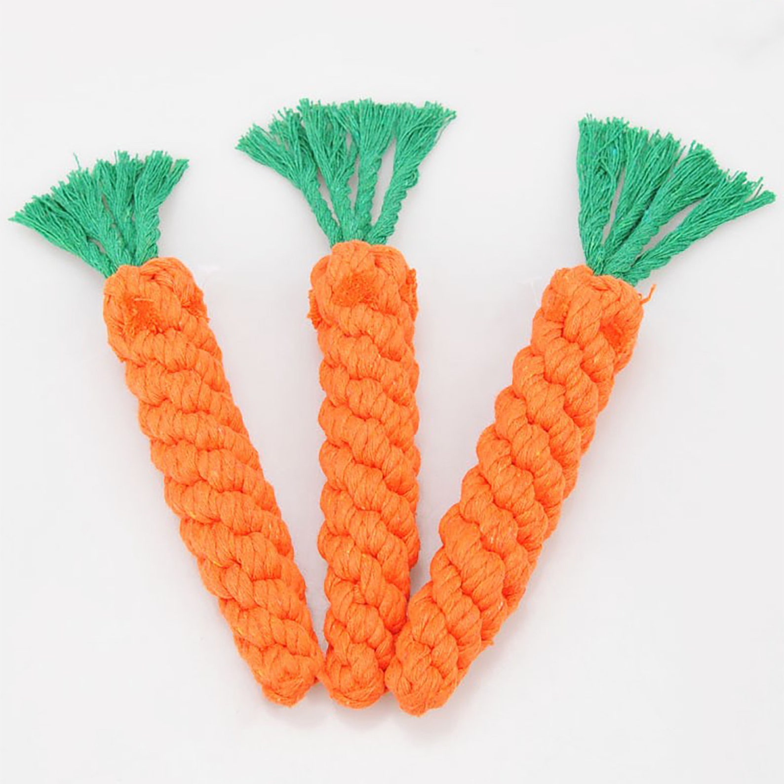 Toys for dogs carrot braided rope pet accessories Toys Etsy