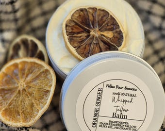 Whipped beef tallow balm
