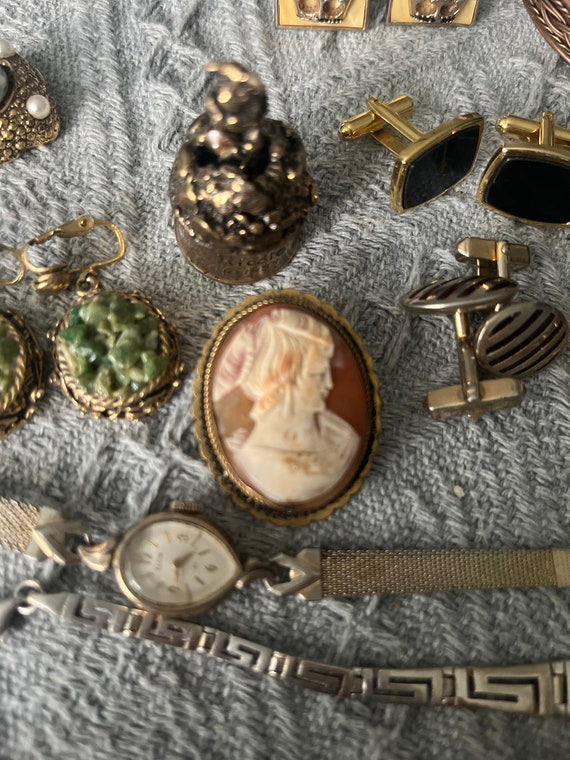 jewelry lot, granny jewelry lot, silver, copper, r
