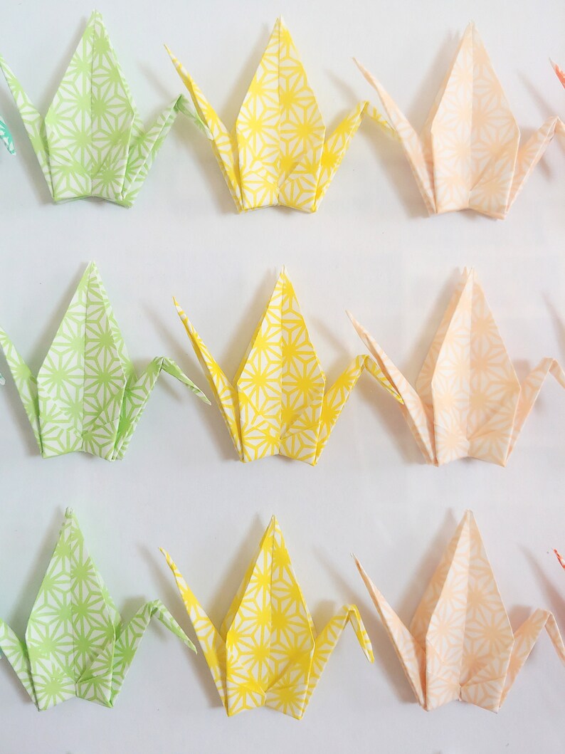 100 Framed Origami Cranes Artwork Gifts Decoration Etsy