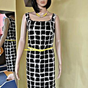 Damenkleid schwarz - weiß, Frühling Damenkleid, Damenkleid Sommer, elegantes Kleid für Frauen, kostenloser Versand