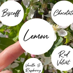Custom Cake Flavor Stickers: Personalized Bakery Labels - Etsy