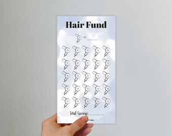 Hair Funds Saving Tracker: Haircut Savings Challenge