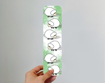 Sheep Bookmark, Cute Book Lover Gift, farm, animals, sheep, Page Marker, Wool, animal Lover Gift, Reading Accessories, eco-friendly Bookmark