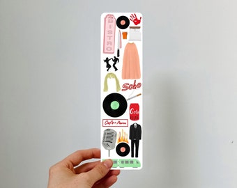 Last Night in Soho inspired bookmark- Edgar Wright - Perfect for book lovers/ fans of the film - Printed onto thick card , eco friendly
