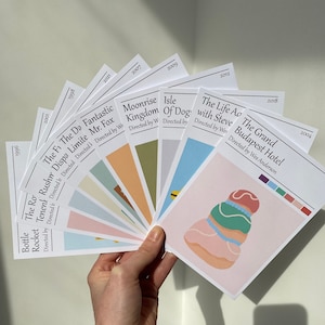Wes Anderson Film Card Prints: Miniature Movie Art (Set of 11)
