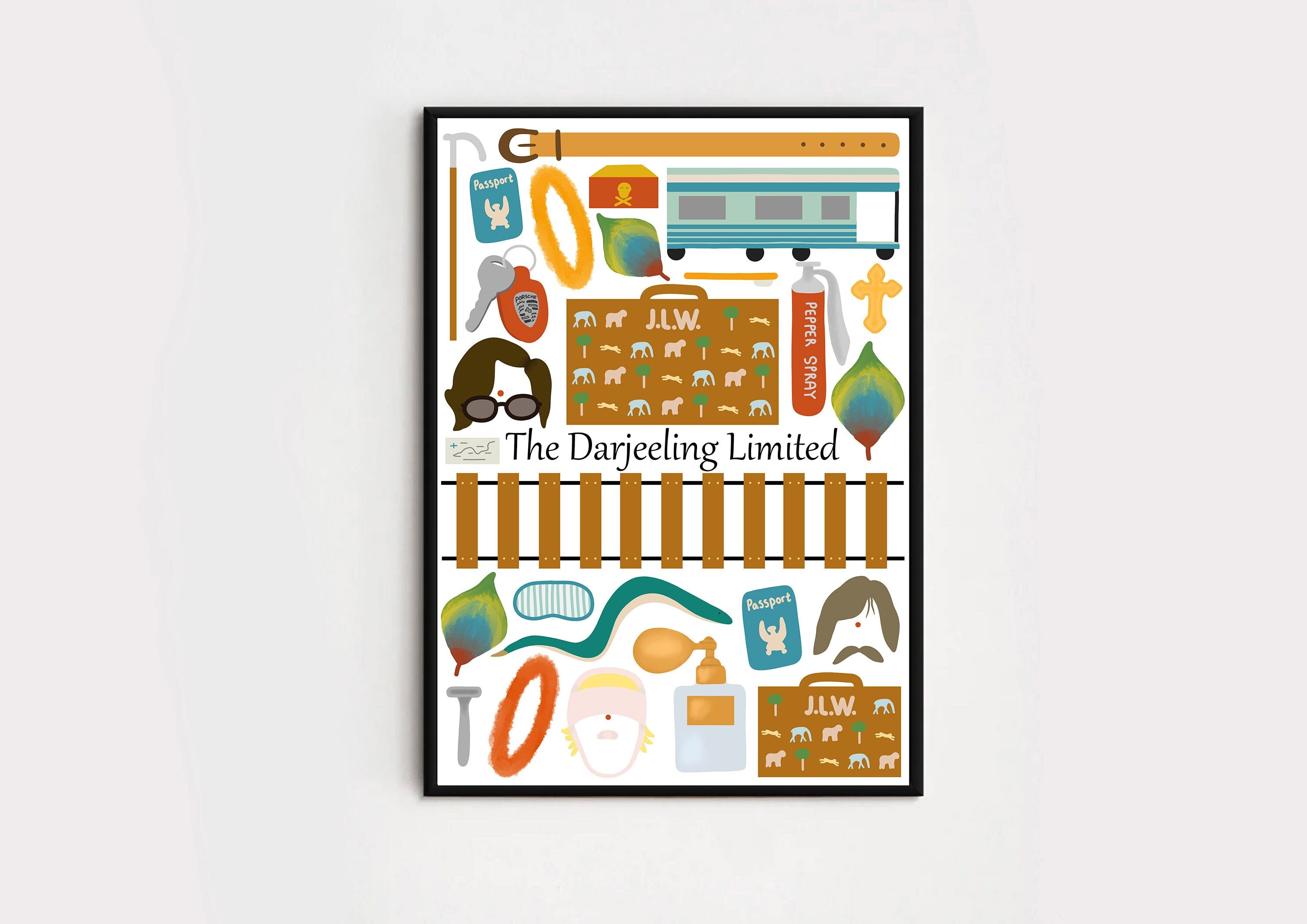 Wes Anderson Darjeeling Limited Poster for Sale by sleepymountain