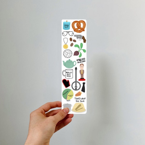 The Office inspired Bookmark - Perfect for book lovers/ fans of the show - Printed onto one side of thick card , eco friendly- Bookmark