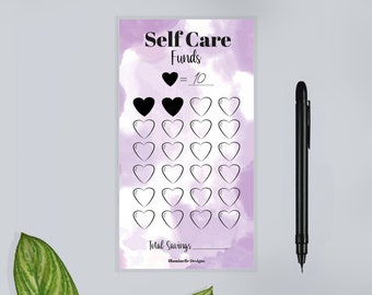 Self Care Funds Tracker: Laminated Savings Challenge