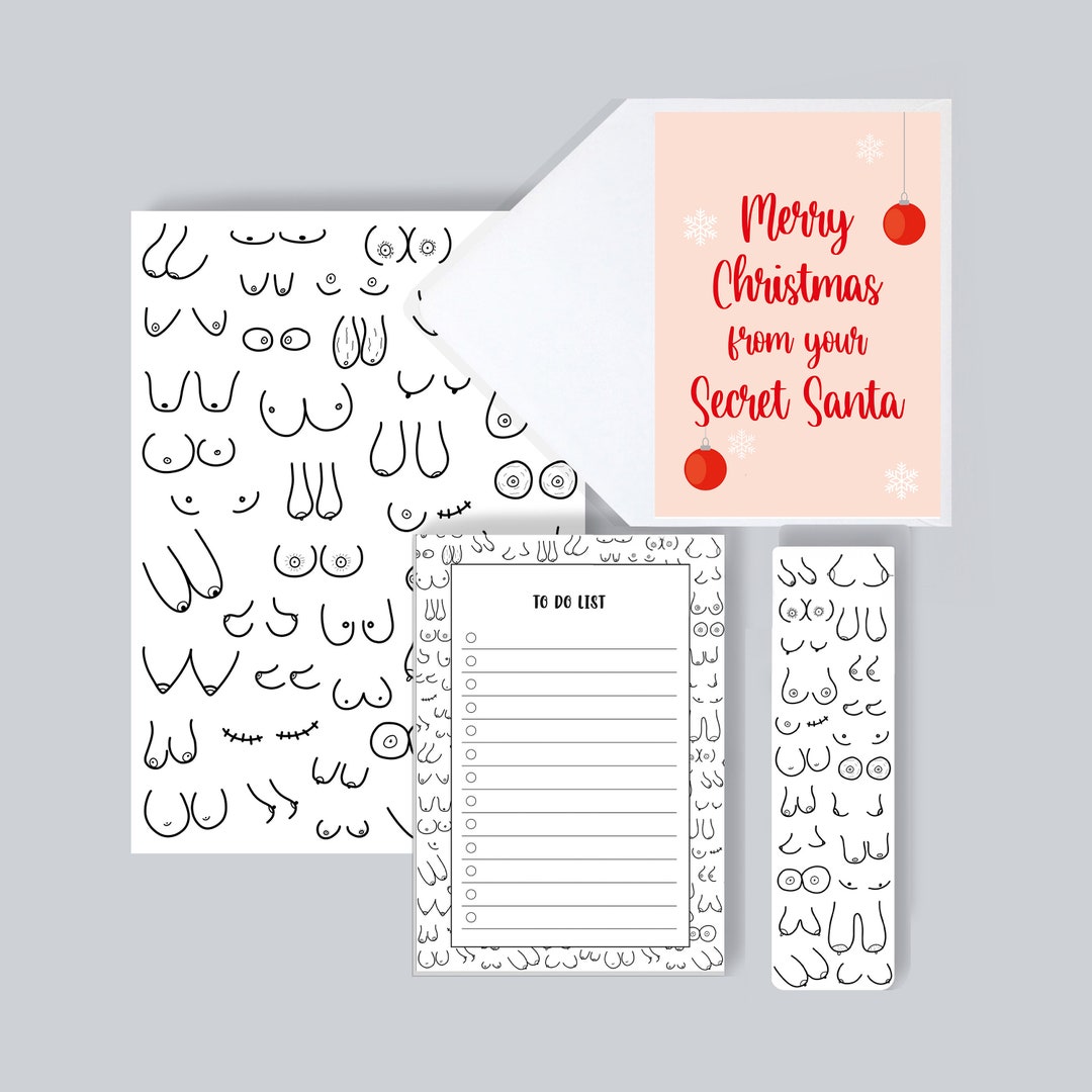 Secret Santa Cheeky Gifts Under 10 Pounds boobie, Bums, and Willies