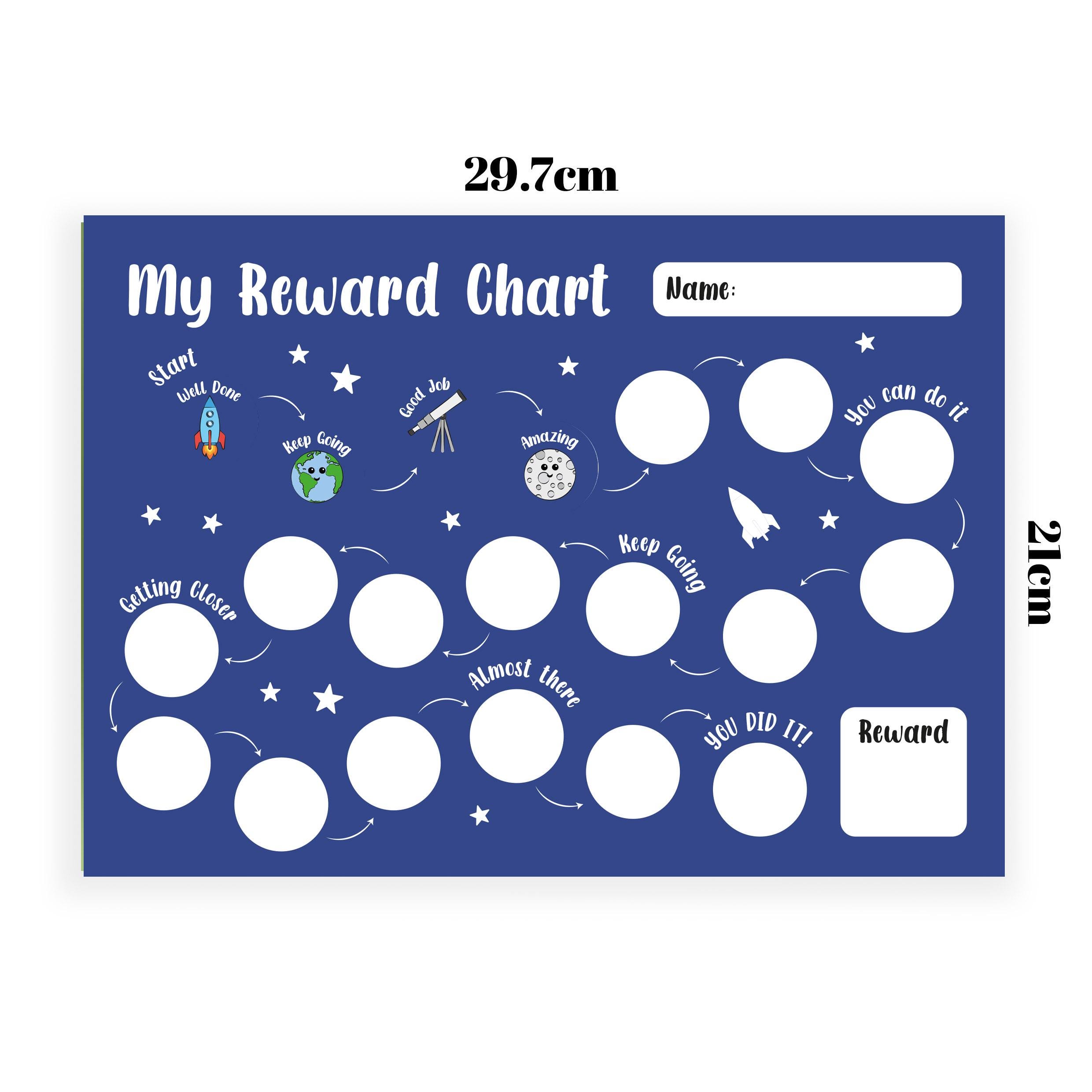 Space Reward Chart for Kids at Home, Behavior Chart to Motivate ...