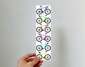 Bike Bookmark - Summer, Sports, reading gift - Printed onto thick card , eco friendly- Bookmark