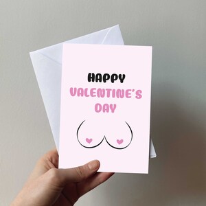 Valentines Day Card Boob -  UK