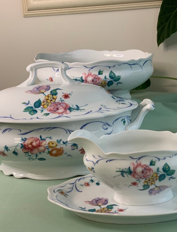 Limoges Dinnerware Set Dining Service Porcelain Vintage Etsy