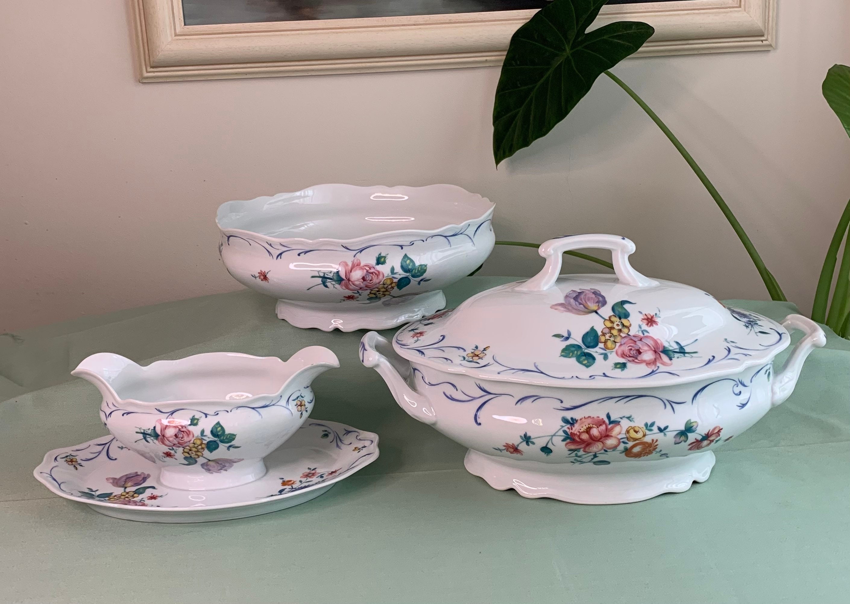 Limoges Dinnerware Set Dinner Service Porcelain Vintage Etsy