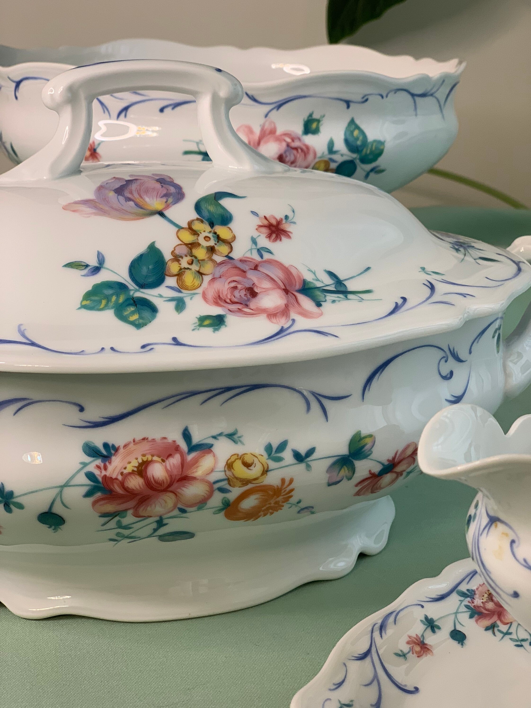 Limoges Dinnerware Set Dinner Service Porcelain Vintage Etsy