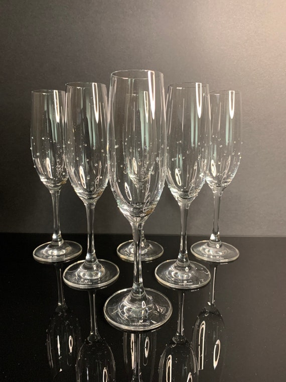 Swarovski Crystal Sparkling Wine Glasses 6pcs Set 