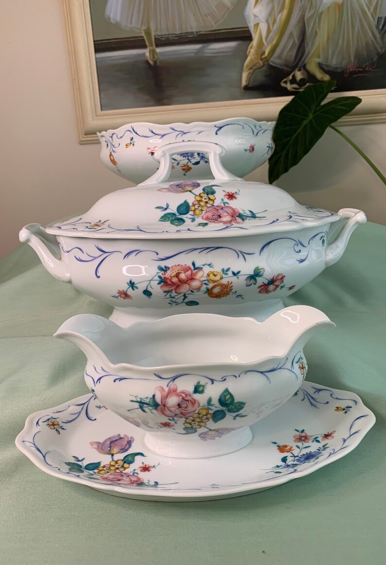 Limoges Dinnerware Set Dinner Service Porcelain Vintage Etsy