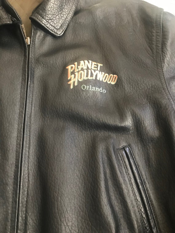Beautiful, Authentic Vintage Planet Hollywood Leather Jacket From