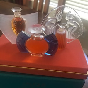 Authentic Limited edition of  &quot;LES INTROUVABLES&quot; from LALIQUE mini  perfume bottles.