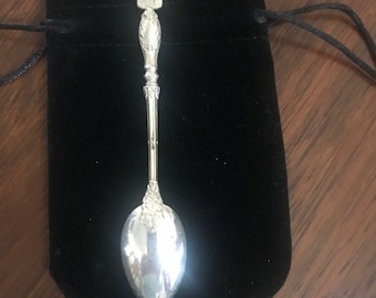 Antique French sterling teaspoon with "old marks", with the name " Nevers" engraved. Circa 1838