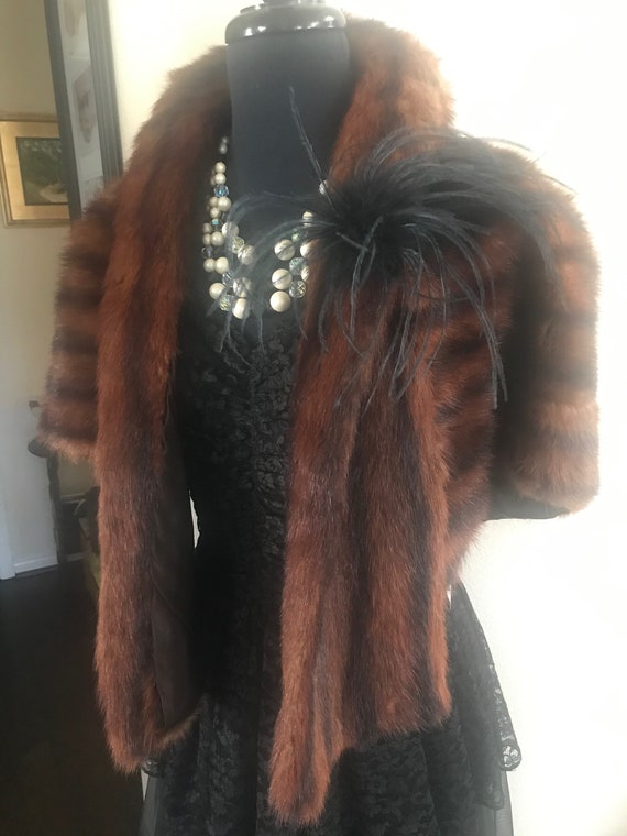 Antique mink deals stoles