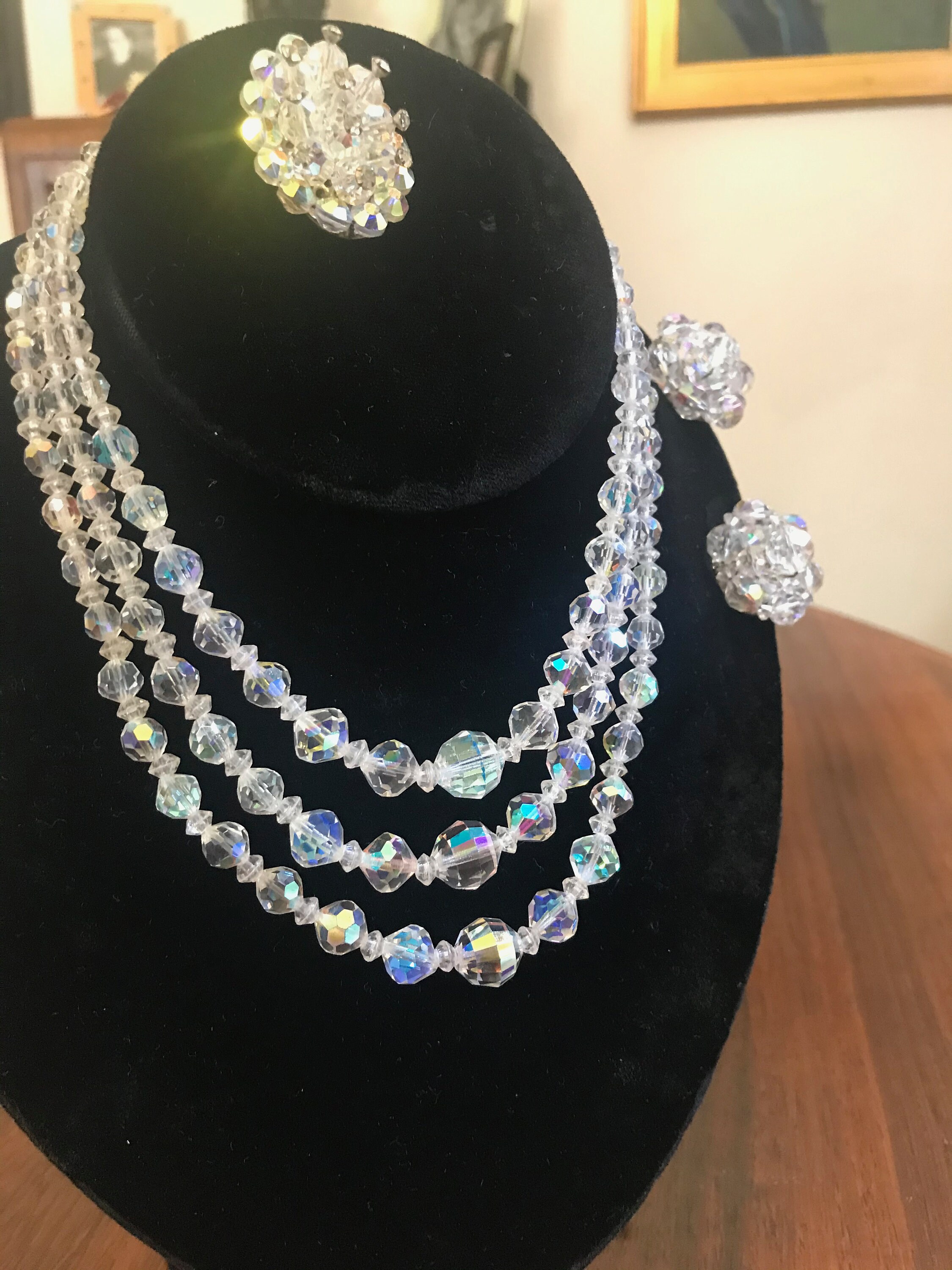 Vintage Custom Jewelry Demi Parure necklace Brooch Etsy UK