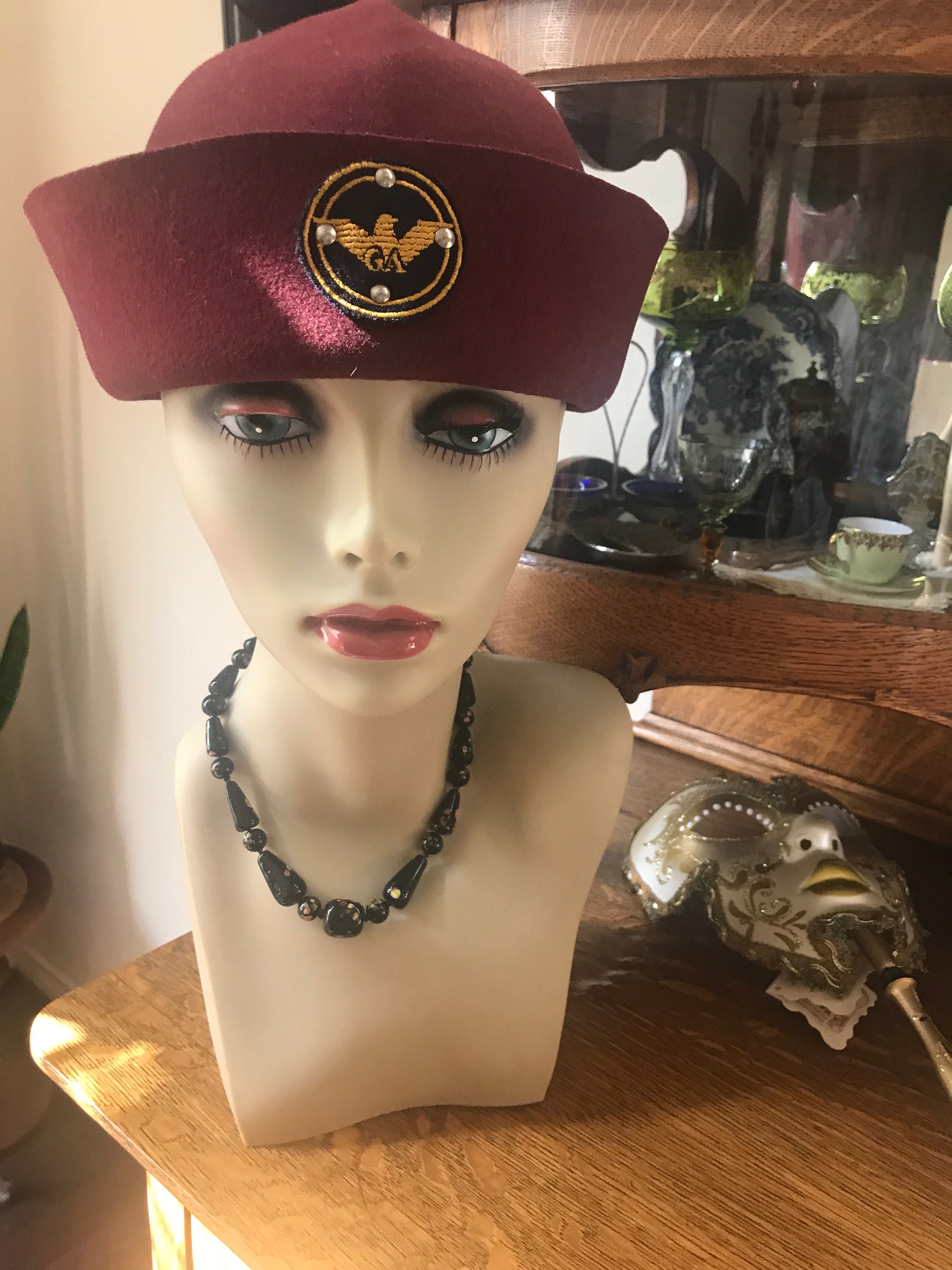 Vintage Georgio Armani MILITARY STYLE HAT Never Worn. - Etsy display picture 3