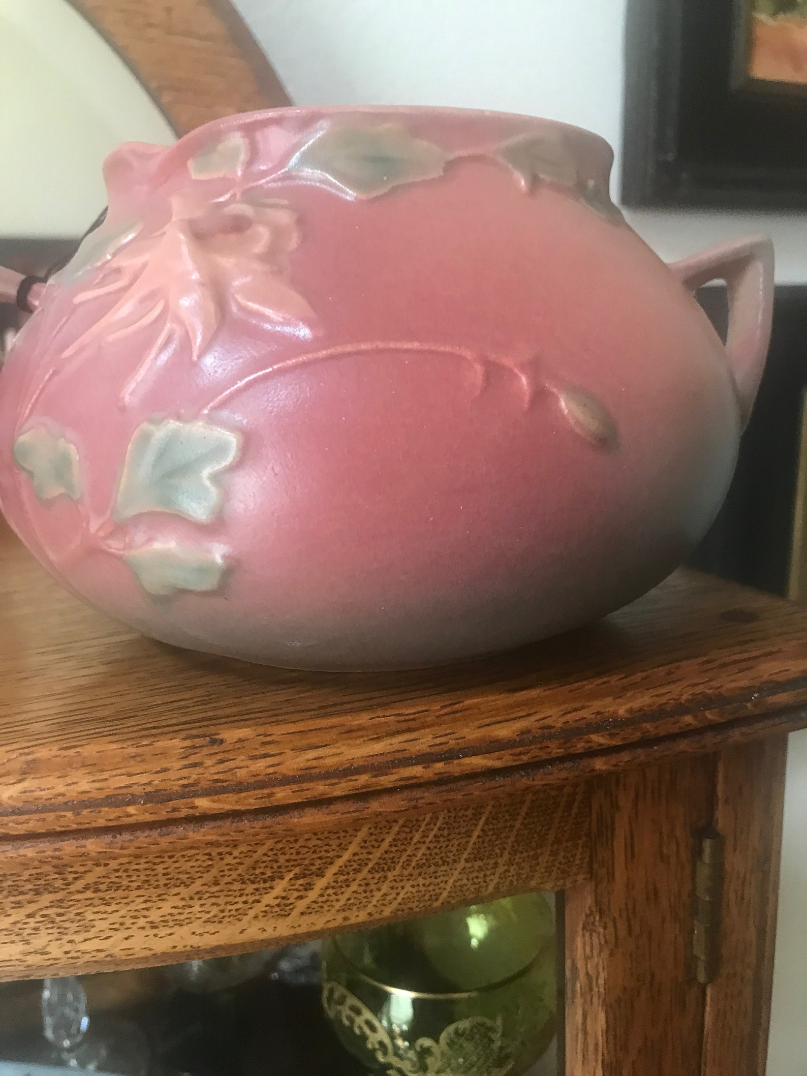 Roseville Columbine vase in pink USA 399-4. | Etsy