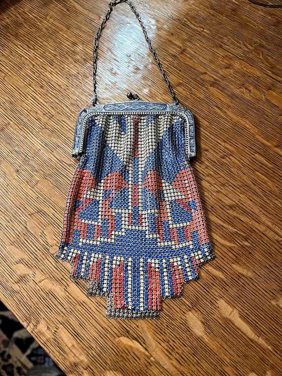 Antique 1920's Art Deco Mandelian Mgf Co mesh purse