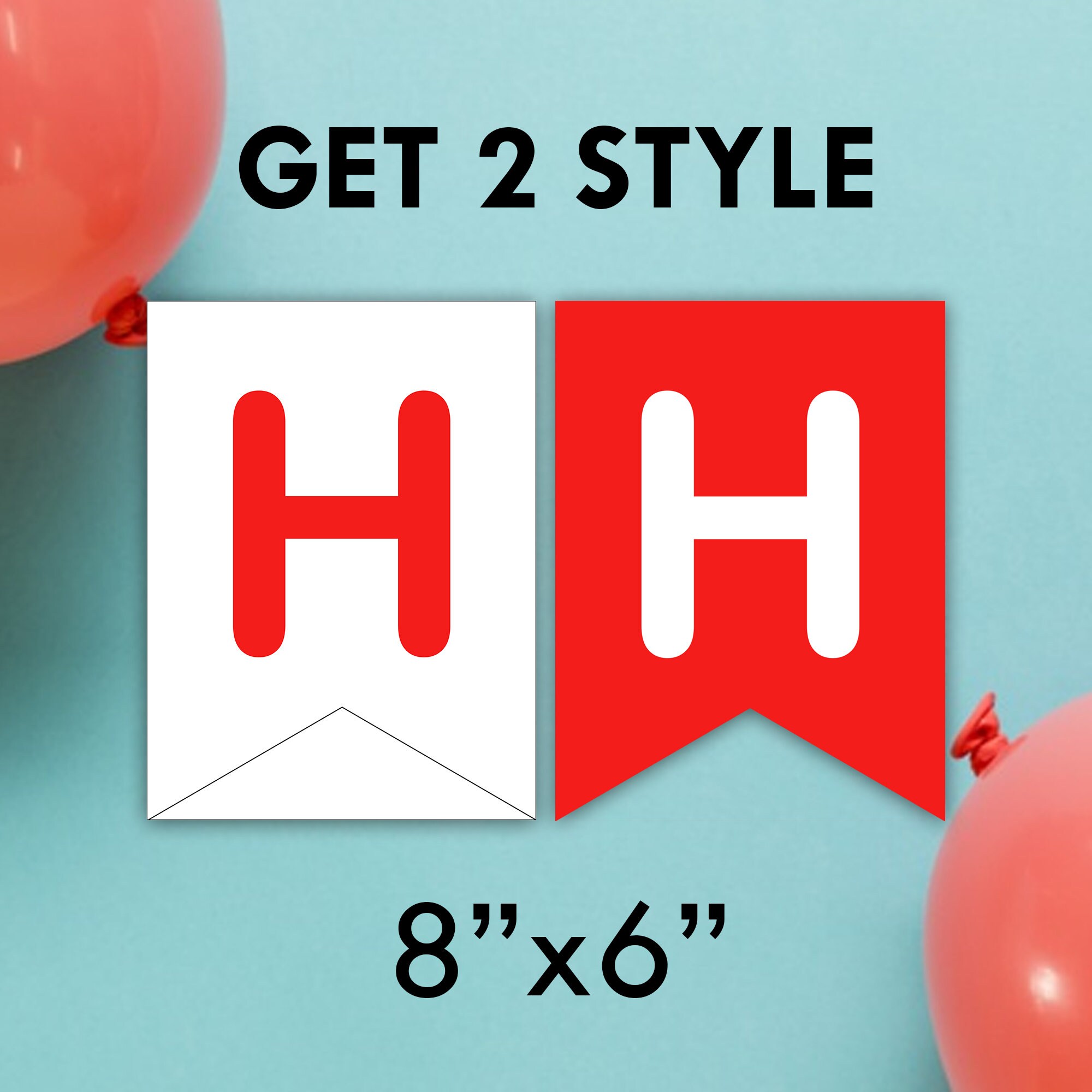 Happy Birthday flag Happy Birthday Decorations Happy Etsy