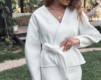 Giacca da sposa, cappotto di lana da sposa, copertina in avorio per il matrimonio, bolero caldo da sposa, giacca di lana per la sposa, giacca da sposa bianca, giacca da sposa