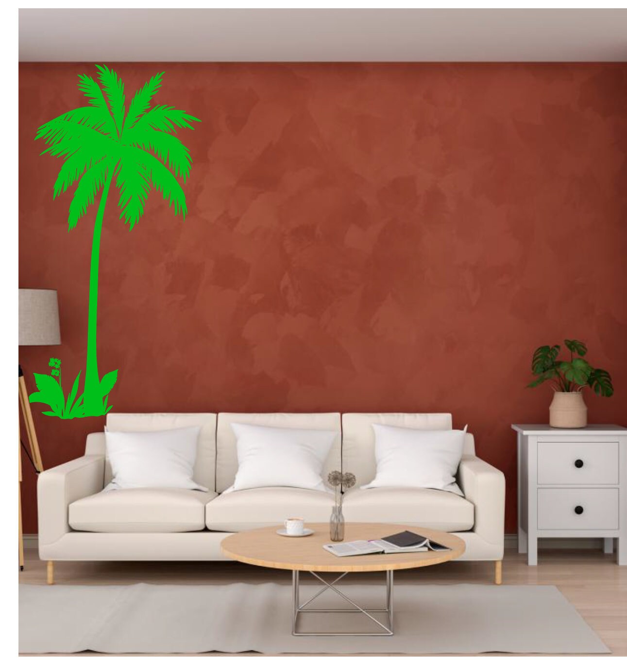 Palm Tree Wall Decal 1 palm trees vinyl sticker palm tree Etsy
