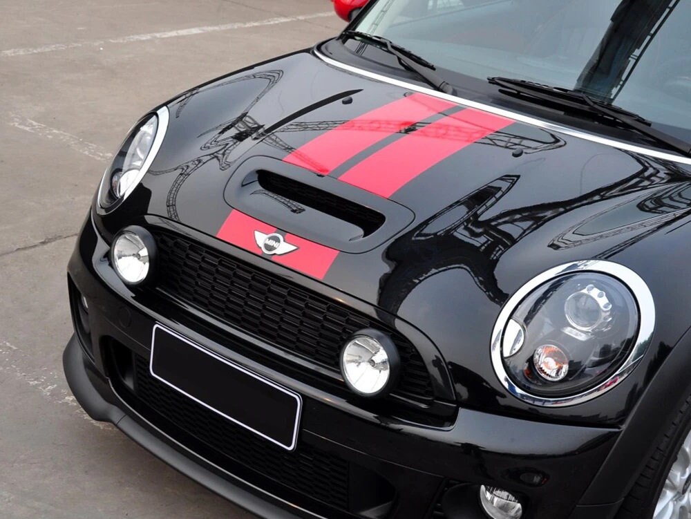 Mini Cooper Plain Stripes Vinyl Decals Stickers Racing Etsy