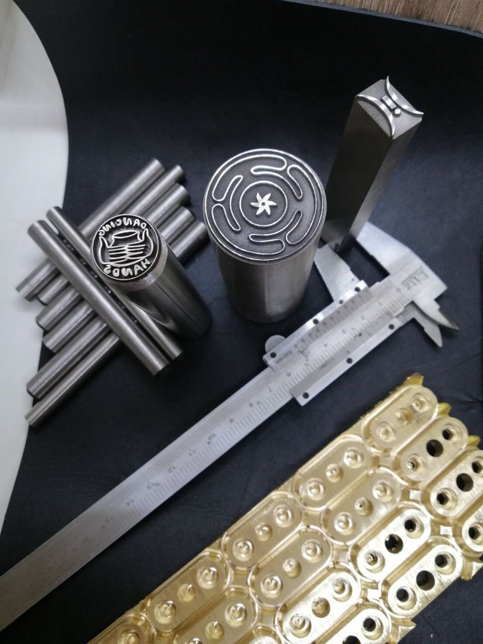 Custom Handheld Stamps 16mm Custom Touchmark Stamp Metal Etsy