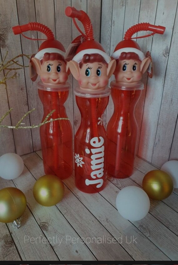 Personalised Elf Bottles Etsy