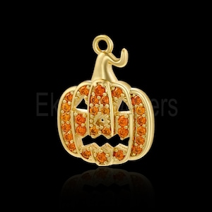 Handmade 925 Sterling Silver With Champion Pumpkin Charm Pendant Jewelry