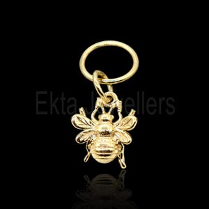 Handmade 925 Sterling Silver Bee Charm Pendant Jewelry